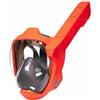 Ronyme Maschera da Snorkeling Integrale con Snorkel Visore Panoramico Protezione Naso E Bocca Tenuta Sicura 3D Silicone per Lungo Utilizzo Adatta per , Arancione , L/XL