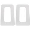 DEARMAMY 2 Pezzi Paddleboard Fins Sticker Decal PVC Protezione per Tavola da Paddle Gonfiabile e SUP, per Surfing e Sport Acquatici