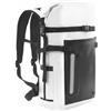 APLVFFZH Zaino Impermeabile Outdoor Stagno Trekking Subacqueo Borsa Tenuta Stagna PVC con Spallacci Curvi E Schienale Imbottito Adatto, Multicolore, Bianco E Nero, 30L