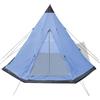 SKTQYQO Tenda Tipi Blu 4 Posti 365 x 365 x 250 cm