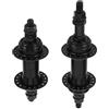 Operitacx Mozzo Ruota Anteriore per Bici, Set da 2, 36 Raggi, Freno a Disco, ASSE filettato in Metallo Nero, per Wheel Building e Manutenzione Mountain Bike