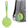Toddmomy Portachiavi Mini Borsa Porta Monete in PVC, Grafica Tennis Colorata, Accessorio per Zaini e Sport di Squadra per Studenti e Atleti
