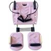 Wswqop Pilates Reformer Letto Allenamento Core Letto Pieghevole Attrezzo Fitness Resistenza con Cinghie E Maniglie Struttura in Legno Multistrato Imbottita , Rosa Ciliegio