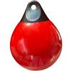 Milageto Parabordo Gonfiabile Parabordo Marino Boetta Galleggiante Gavitello Nautico in Pvc Ispessito Corpo a Goccia Alta Visibilità con Foro per Corda Adatto, Rosso, 45X50CM