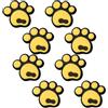 GALPADA 8 Pezzi Adesivi per Casco Sci in Silicone Giallo Antiscivolo e Decorativi per Sci Outdoor Accessorio DIY per Migliorare Grip e Sicurezza