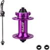 LOVIVER Mozzo Bici Mozzo Bicicletta Mozzo Anteriore Mozzo Ruota con Fori Flangiati Supporto Cassetta 8 9 10 11 12 Velocità Struttura Sicura in Lega di, Viola, 32 Fori
