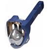 Amagogo Maschera da Snorkeling Integrale con Snorkel Visore Panoramico Trazione d'Aria Semplice Aderenza Facciale 3D Silicone Grade Alimentare Adatta per , Blu Scuro , S/M