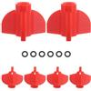 HOMOCONO Protezione per Impennatore di Freccia 6 Pezzi in ABS Resistente All'abrasione Design Aderente per Caccia Arco e Tiro Arco Outdoor