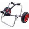 Colcolo Carrello Paddle Board Carrello Kayak Carrello Canoa Carrello Trasporto con Telaio Durevole in Lega di Alluminio Cinghia 2.8m Regolabile Ruote in, Tavola Rimorchio S Rosso
