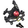 OAUWYUBA Pinza Freno a Disco Meccanico HB100 Kit Pinza Freno a 2 Pistoni Bicicletta idraulica MTB Anteriore Posteriore per Bicicletta(Black Rear)