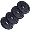 ScSPORTS - 4 Dischi da 2,5 kg per Pesi, in ghisa