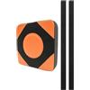 IMIKEYA Set di Pad Boxe da Muro in Pelle Pu Arancione, Facile Installazione a Parete, Resistente e Durevole, per Allenamento Boxe Casalingo