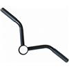 AsrMyjcx Fitness Manubrio Bilanciere Maniglia Barra Rematore Presa Testurizzata con Sezione Presa11cm Attacco Centrale Circolare Design Angolato Lunghezza55cm