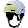 KQFCAZRE Casco da Adulto Casco Snowboard Casco Protettivo Invernale Copricapo Antisfondamento con Struttura Mezza Calotta E Chiusura Sottogola Regolabile, Viola Sognante, M 55-58CM