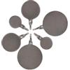 IMUSINICE Bersagli di Allenamento in Acciaio Inox 6 Pezzi, Tondi | Diametro Bersaglio 2/3/4cm, per Uso Outdoor e Training, Adatti ad Albero o Parete