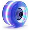 rockible Ruota Pattini Rotelle Luce Pattini LED Inline Skateboard PU Resistente All'usura 82A con 608RS Velocità E Comfort Luce per, Rosa Blu Verde Luminoso