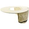 Igniport Protezione per il collo per cappelli di sicurezza con parasole UV e strisce riflettenti ad alta visibilità, poliestere leggero per cantieri, migliore ventilazione all'aperto (beige)