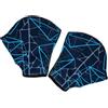 VANZACK Guanti da Nuoto Palmati Unisex, Resistenza Acqua per Allenamento | Neoprene e Tessuto, Forma Palmo Aperto, per Piscina e Pratica, Colore Blu