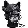 cuguoe FAST Tactical Helmet Kit Headset Luce Cat Orecchie Maschera