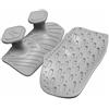 LOVIVER Silicone Grip Pad Impugnatura Fitness Antiscivolo Cuscinetto Mano Protezione Palmi Accessorio Pesi in Silicone Modellato con Aree Dita Adatto per, Nero