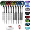 CyeeLife Set di 12 Freccette in Acciaio, 20 g, con Negozi in PVC, 36 volette+Sharpener