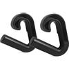 Fzaqwen Fitness Grip Handle Maniglia Gancio Impugnatura Palestra Accessorio Allenamento Attacchi Multifunzionali in Nylon Presa Testurizzata Pad Interno Scuro, Nero, Angolo Di 90°