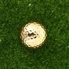 NUSITOU Pallina da Golf a Due Strati Oro, 1 Pezzo, Pratica | Gomma Sintetica, Allenamento Sportivo, Controllo del Colpo, Uso per Esercizi Golf