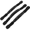 Didiseaon 3 Set Maniglia per Kayak e Valigia in PVC e Pp Nero con Design Ergonomico, Resistente all'Acqua e all'Usura, Accessoriata con Viti per attività All'aperto