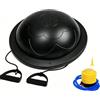 Baoblaze Children Balance Ball Mezza Sfera Equilibrio Palla Fitness Dome con Corde Elastico Superficie Antiscivolo in Adatta per Allenamento Domestico, Nero