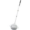 Baoblaze Raccoglipalline da Tennis Cesto Filo Retrattile Manico Telescopico Impugnatura Ergonomica Acciaio Inossidabile Capacità 35 Palline Adatto per Allenamento Scuole Tennis Club Sportivi Casa
