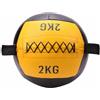 Gralara Palla Zavorrata con Maniglie Palla Fitness Palla Allenamento Palla Pelle Sintetica Avanzato E Cuciture Rinte Maniglie Laterali Ergonomiche per, 2kg
