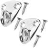 JEWEDECO Ganci 30 Mm per Parabordi Barca 2 Pezzi in Acciaio Inox 316