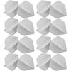 NULYLU Flights Plastica Freccette 30 Standard Pezzi | Design, Compatibilità, Ricambi per Steel Tip e Soft Tip, Accessori per Giochi di Freccette