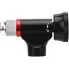 Pongnas Gonfiatore per Pneumatici per Bici con CO2 - Pompa CO2 Portatile per Bici da Strada e Mountain Bike in Lega di Alluminio con Manometro Analogico, Custodia Antigelo, Compatibile con Presta e