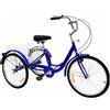 VOPLIVAT Triciclo for adulti da 24 pollici, 7 velocità, 3 ruote(Blue)