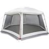 GFMGUEMV Tenda da piscina, 618 x 532 cm, con copertura rimovibile e pareti in rete, poliestere impermeabile con rivestimento in poliuretano, antivento, versatile, per piscina, campeggio e picnic, leggera e