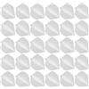 SWETRACE Flights da Freccette Bianche in Plastica 30 Pezzi, Design | Ricambi per Soft Tip e Steel Tip, Compatibilità, Confezione da 30 Pezzi