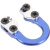 HOMOCONO Accessorio da Tiro Arco U in Metallo Alluminio 1 Pezzo | Blu, Viti Incluse, per Manutenzione Arco Compound da Caccia, Metallico a U