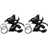 Tuminita 4X Set Deragliatore e Cambio per Bicicletta A 21 velocità, Leve Cambio 3x7 con Freno, Manubrio per Disco, Cambio Incluso