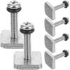 Xinglongs Viti a pinna per tavola da paddle, 6 pezzi, in acciaio inox, per attacco SUP, Cross Drive