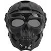cuguoe Casco tattico FAST BJ con maschera da teschio