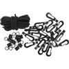 IMUSINICE Gancetti per Corda Elastica per Kayak, Set 1 Pezzo in Pom Nero | Lunghezza 5m, Fissaggio per Imbarcazioni, Robusto e Stabile, Accessorio Nautico per Uso Esterno