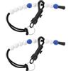 NUSITOU Contatore di Punteggio Golf a Perline 2 Pezzi in Plastico | Fibbia, Blu, per Appenderlo alla Tasca, Uso Outdoor, Pratico per Appassionati