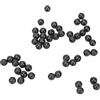 Generic Set di Fagioli Spaziali in Gel di Silice Morbido Fagioli con Tappo per Lenza da 8 Mm per la Pesca Notturna, 50 Pezzi di per Evitare Collisioni (Black)