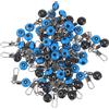 HINTRMENT Connettore Space Bean da Pesca 100 Pezzi Acciaio Inox Blu | Acque Profonde e Correnti Veloci, Anti-corrosione, Riduce la Torsione del Filo