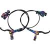 PMAGSYQ Freno a Disco Idraulico per Bicicletta MTB Freno a Disco a Pressione Olio per Bicicletta Kit Colorati Morsetto Pinza per Mountain Bike(B Model)