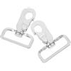 LIGIGWASH 2 Pezzi Gancio per Design Girevole a 360° e Chiusura a Molla Argento in Acciaio Inossidabile per Cinghie Equestri attività Equestri All'aperto