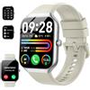 Motast Smartwatch Uomo Donna, 1.96 HD 2026 Orologio Fitness Tracker con Effettua/Risposta Chiamate, 112+ Sportive,Contapassi/Sonno/Cardiofrequenzimetro, IP68 Impermeabile Smart Watch per iOS Android Bianco