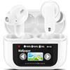 Rainpal Cuffie Bluetooth, Senza Fili con Touchscreen, Buds In-ear con Schermo Bianco