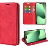 Fertuo Cover a Libro con Porta Carte per iPhone 17 Pro, Rosso